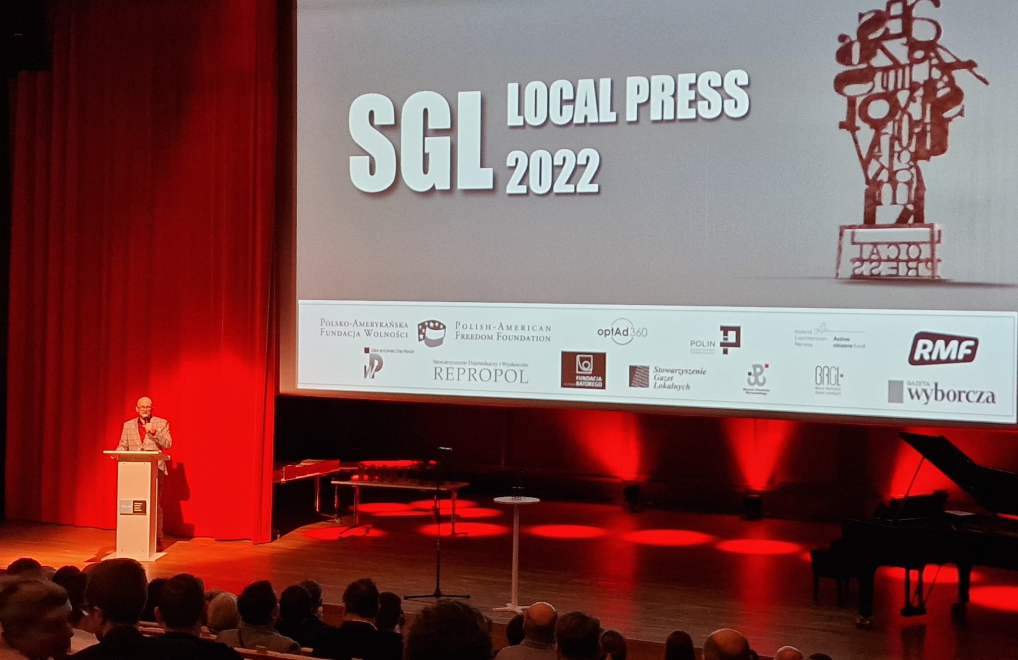 Konferencja informacyjna na gali SGL Local Press 2022
